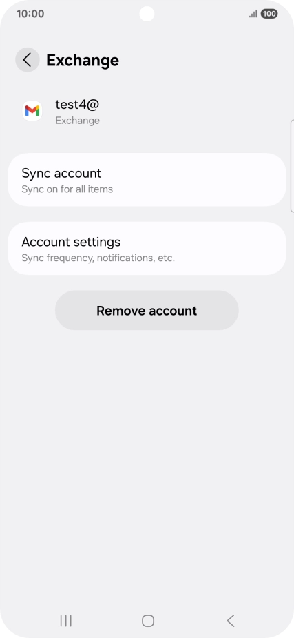 Press Remove account.
