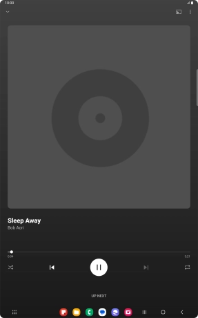 Press arrow right to go to the next audio file.