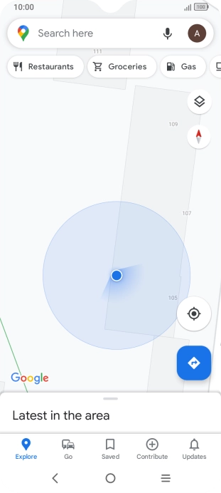 Press the search field and key in the required destination. Press the search field and key in the required destination.