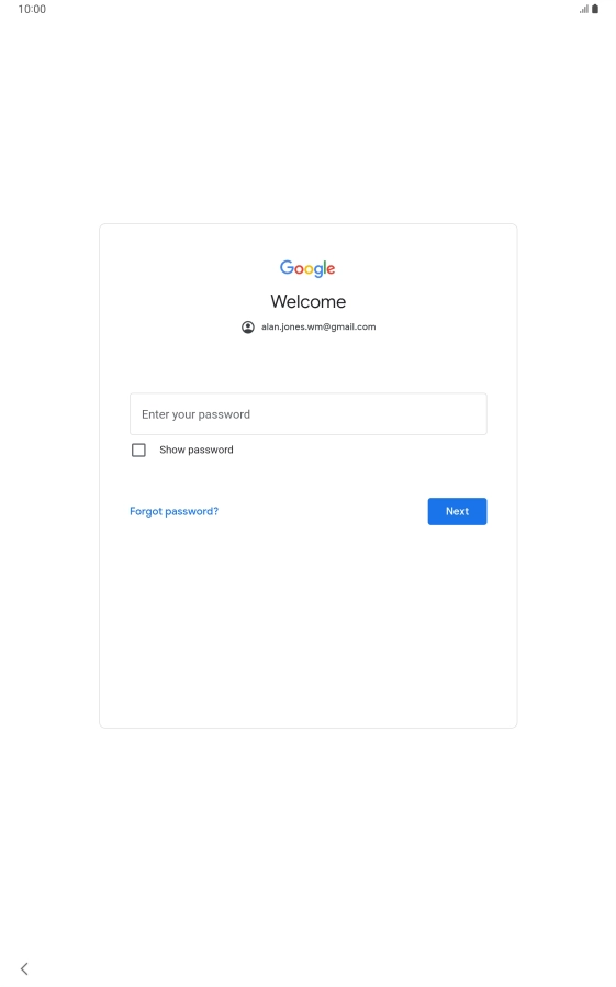 Press the field below 