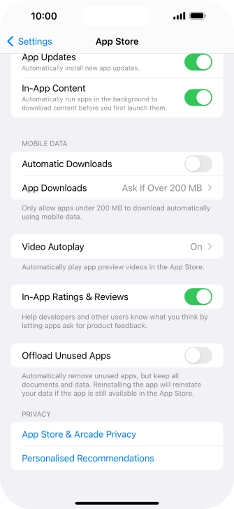 Press the indicator next to Press the indicator next to