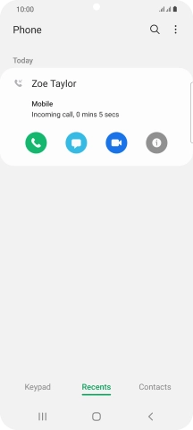 Press the info icon. Press the info icon.