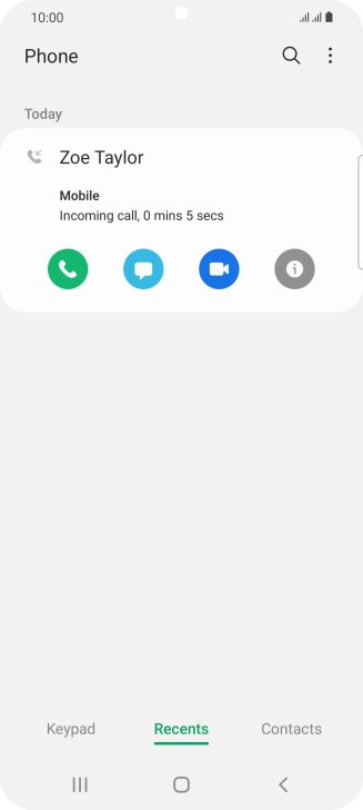 Press the info icon. Press the info icon.