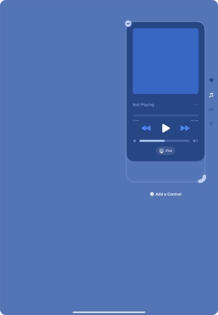 Press the remove icon on the required Control Centre page to remove it from Control Centre.