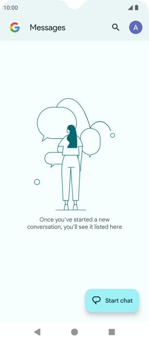 Press the profile icon.