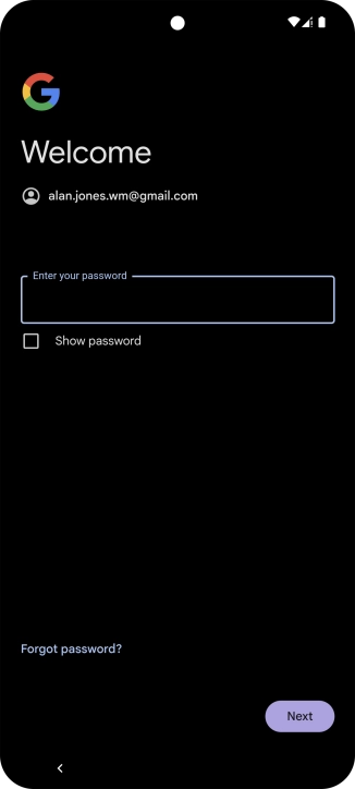 Press the field below 