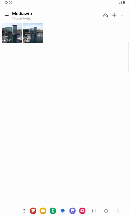 Press and hold the required picture or video.