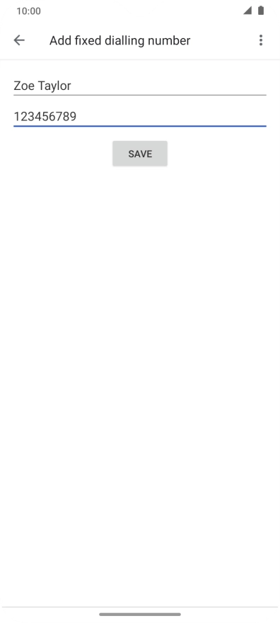 Press SAVE. Press SAVE.