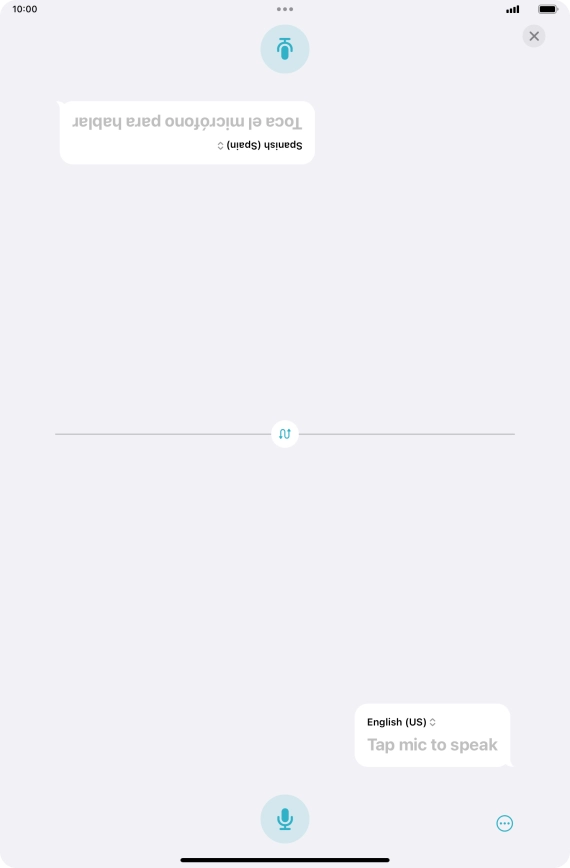 Press the end icon to end two-way view.
