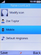Select Mobile and key in the required phone number.