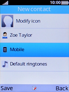 Select Mobile and key in the required phone number.