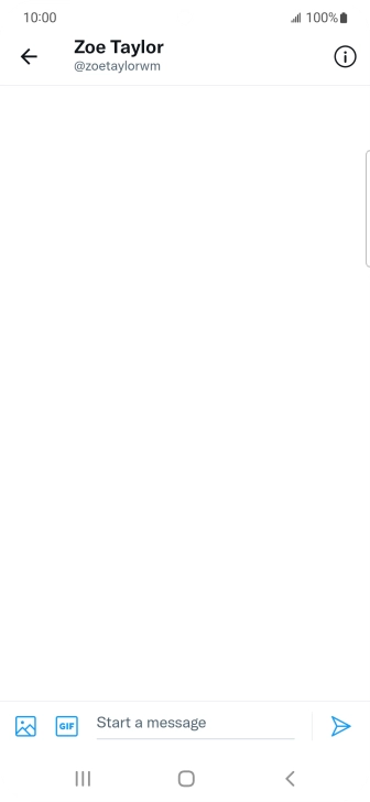 Press the text input field.