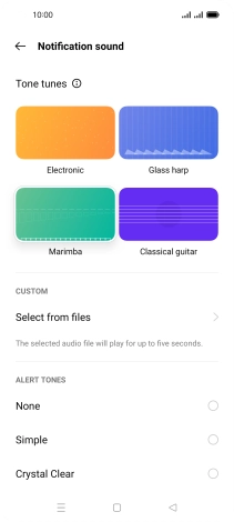 Press the required message tones to hear them.
