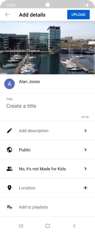 Press the field below 