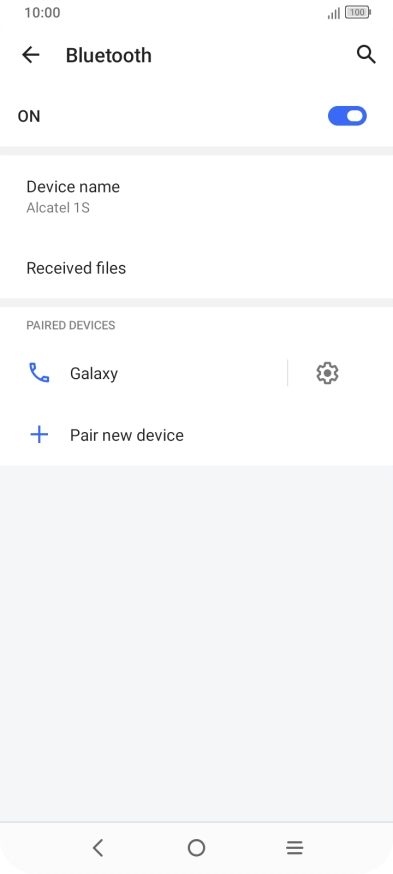 Press the Home key to return to the home screen.