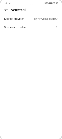 Press Voicemail number.