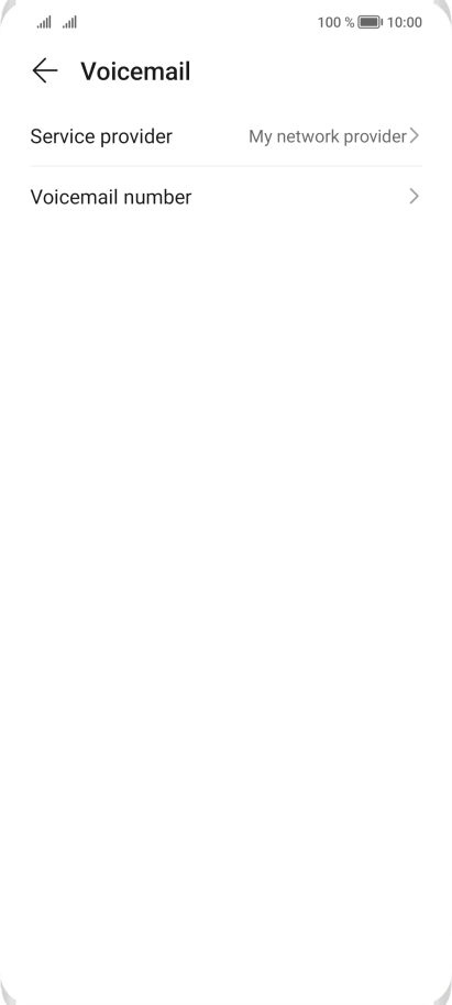 Press Voicemail number.