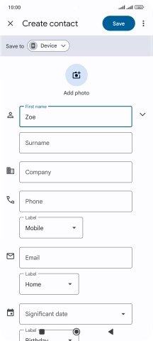 Press Surname and key in the required last name.