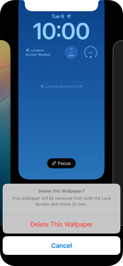 Press Delete This Wallpaper.