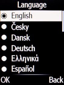 Select the required language.