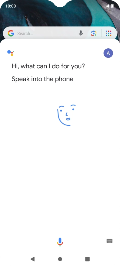 Press the profile icon.