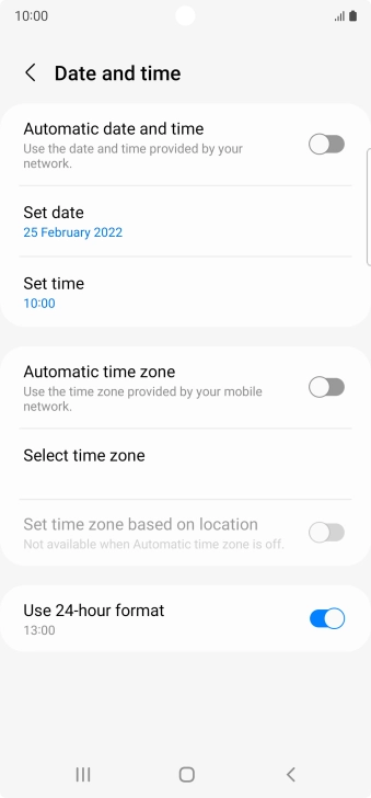 Press the indicator next to Press the indicator next to