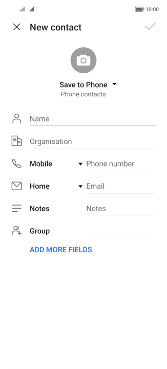 Press the drop down list next to 