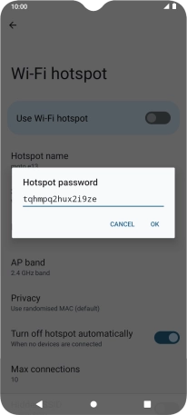 Key in the required password and press OK. Key in the required password and press OK.
