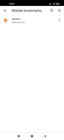 Press the required bookmark.