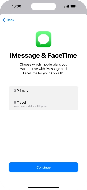 Press the required price plan. Press the required price plan.