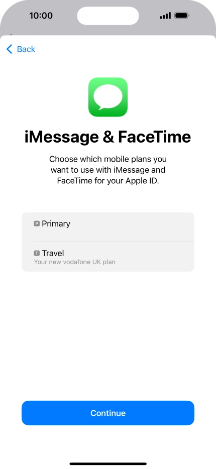 Press the required price plan. Press the required price plan.