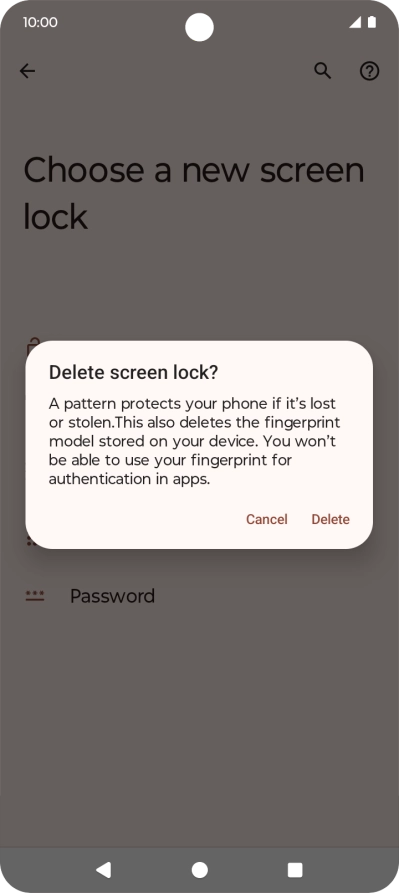 Press Delete. Press Delete.