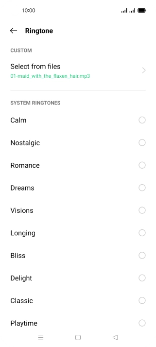 Press the Home key to return to the home screen. Press the Home key to return to the home screen.