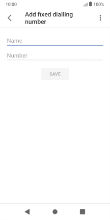 Press Name and key in the required name.