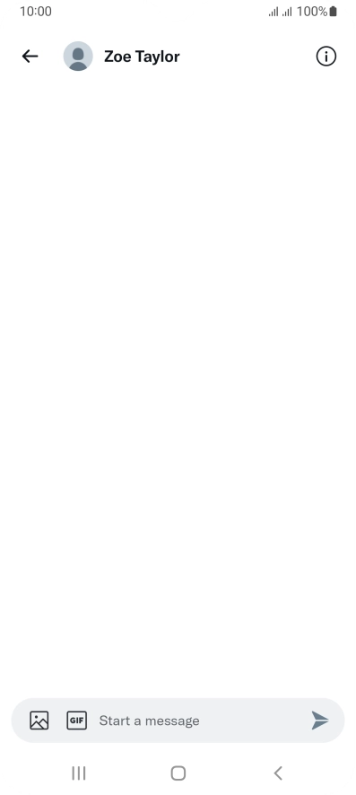 Press the text input field.
