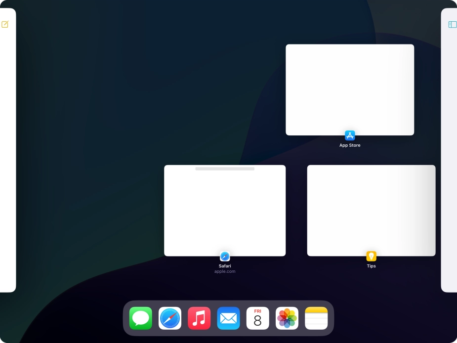 Press anywhere on the screen.