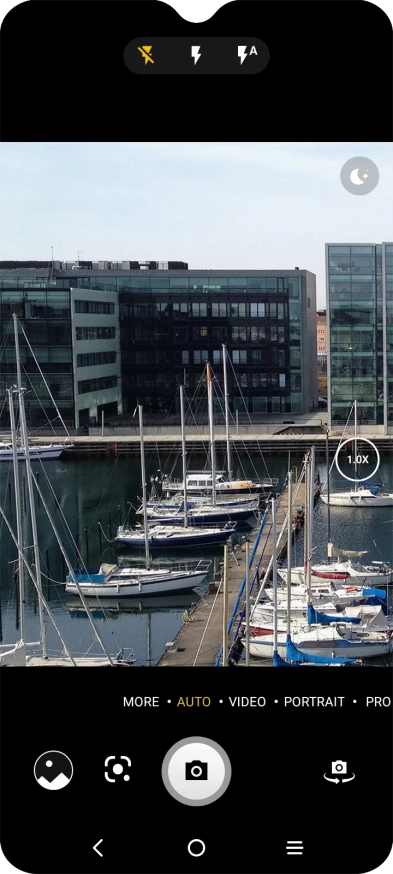 Press the required setting.