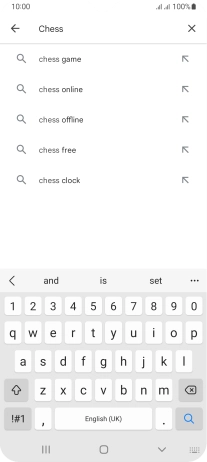Key in the name or subject of the required app and press the search icon. Key in the name or subject of the required app and press the search icon.