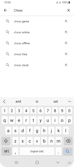 Key in the name or subject of the required app and press the search icon. Key in the name or subject of the required app and press the search icon.