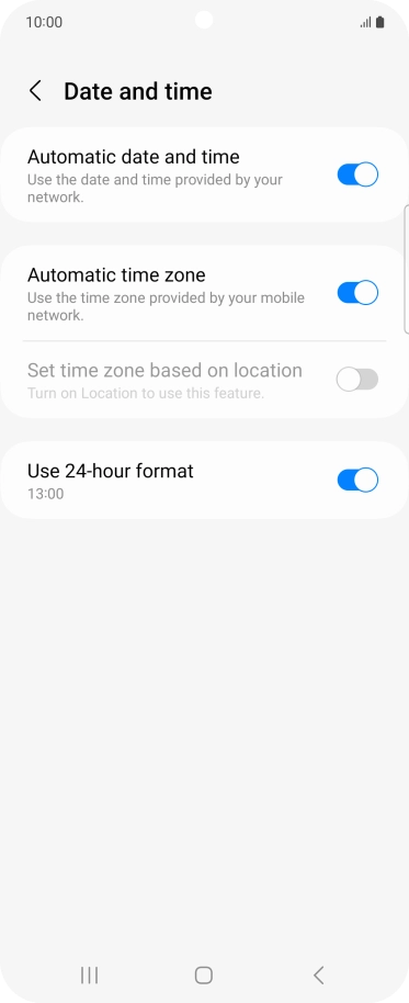 Press the Home key to return to the home screen.