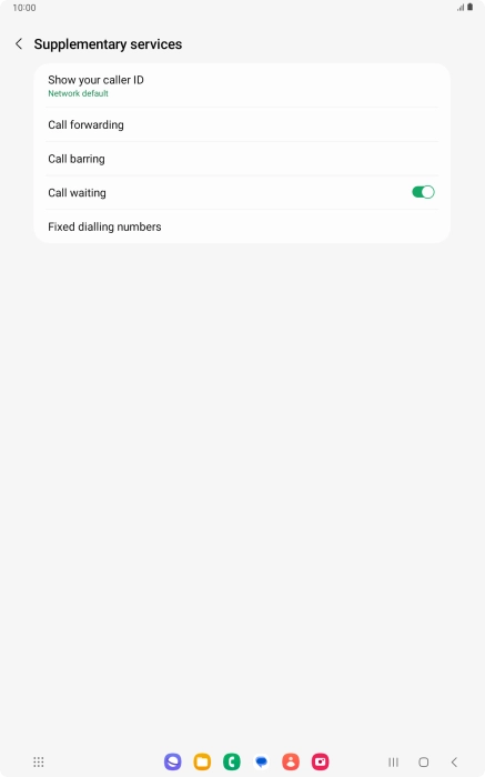 Press Call forwarding.