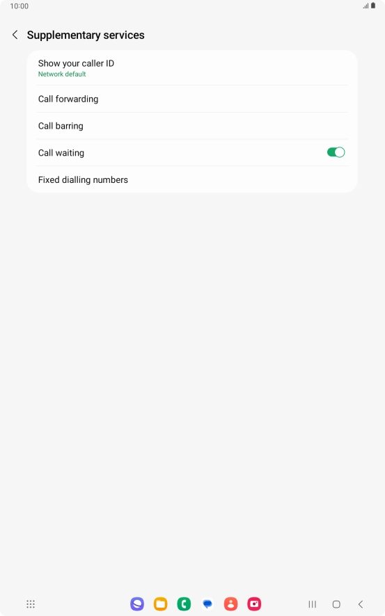 Press Call forwarding.
