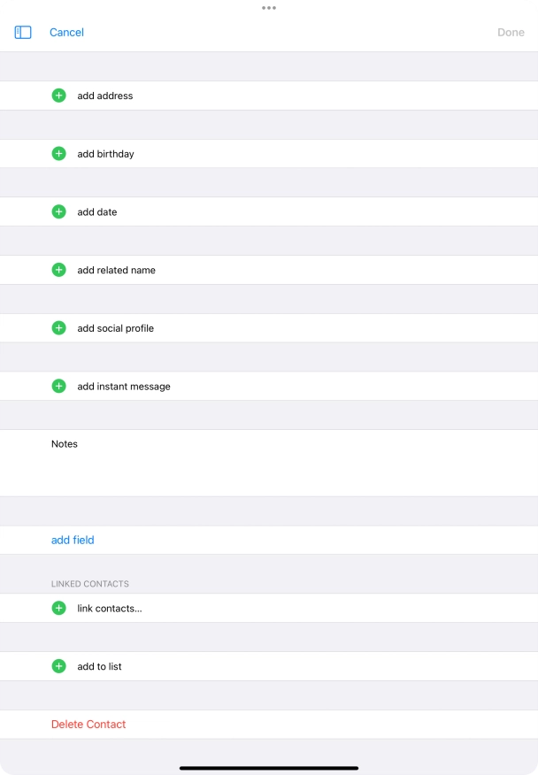 Press link contacts....
