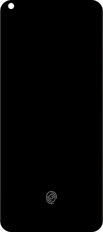 Place your finger on the fingerprint sensor to unlock your phone.