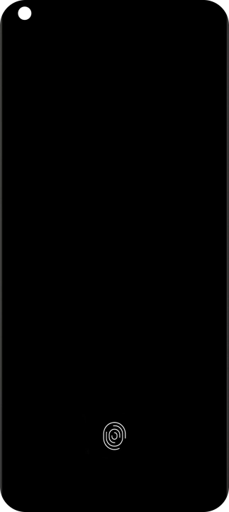 Place your finger on the fingerprint sensor to unlock your phone.