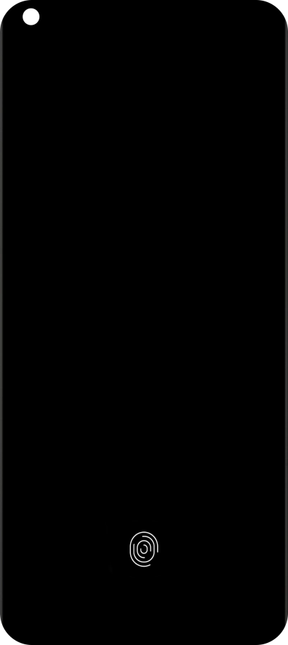 Place your finger on the fingerprint sensor to unlock your phone.