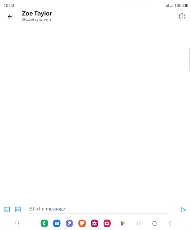Press the text input field.