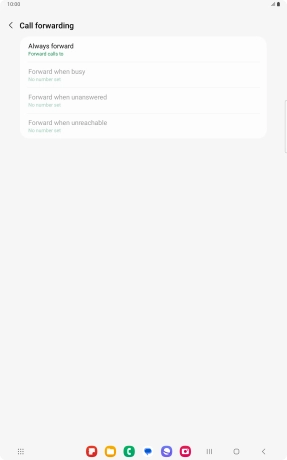 Press the required divert type.
