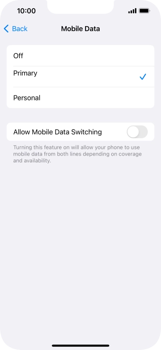 Press the required price plan.