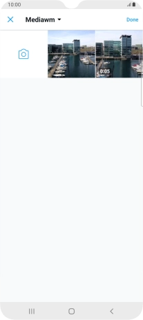 Press the required picture or video clip.
